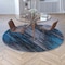 Flash Furniture Blue 7' x 7' Round Abstract Design Accent Area Rug ACD-TZ-863-7R-BL-GG - alternate 8